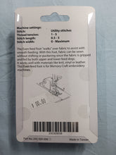 Load image into Gallery viewer, Janome Even Feed Foot with Quilting Guide for Memorty Craft Embroidery Machines 7mm