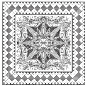 "Star" - Paper Pattern Wholecloth Design