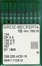 Load image into Gallery viewer, GROZ-BECKERT QUILTING NEEDLES 135X7 SET OF 10 NEEDLES*