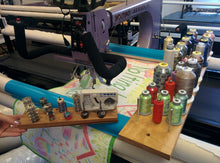 Load image into Gallery viewer, On Quilting Frame Thread Selection Holder and Bobbin Holder