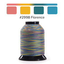 Load image into Gallery viewer, Finesse - Varigated Colors QUALITY QUILTING THREAD by Wonderfil for the Grace Company
