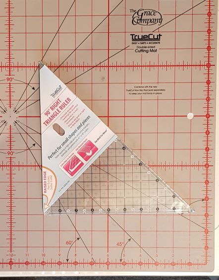 TrueCut Square Quilting Ruler  Manufactured By The Grace Company