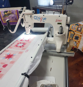 Preloved  Q'nique 14+ Quilting Machine on Grace Hoop Frame 2nd Hand