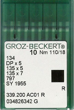 GROZ-BECKERT QUILTING NEEDLES 135X7 SET OF 10 NEEDLES*