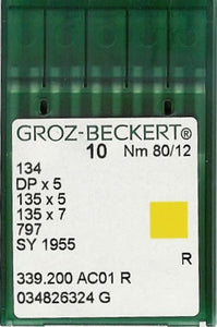 GROZ-BECKERT QUILTING NEEDLES 135X7 SET OF 10 NEEDLES*