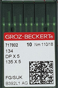 GROZ-BECKERT QUILTING NEEDLES 134 FG/SUK SET OF 10 NEEDLES